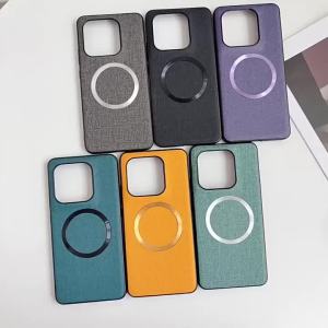 Luxury Fabric Cloth for Magsafe Case For Motorola Edge 70 60S 60 Pro Fusion+ Magnetic Slim Shockproof Cover For Moto X70 Air Pro