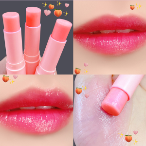 Honey Peach Lip Balm Color Changing Lipstick Vitamin Lip Balm-🌹Tamia