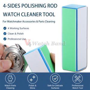 4 Sides Mesh Polishing Files Wrist Watch Parts for Watchmaker Accessories Tools 1-10pcs Watch Cleaner Rod Clean Polish Tool Rod