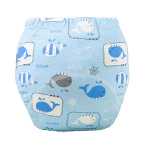 6 Layer Certified Ecological Baby Diapers Reusable Training Panties Pure Cotton Absorbent Swimwear for Babies