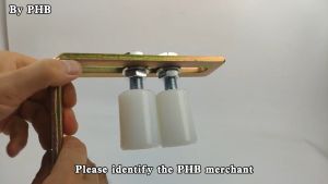 PHB Sliding Gate Top Guide Nylon Rollers With L Bracket Set Upper Nylon Guide Roller