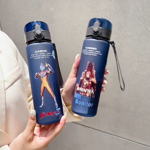 560ml Botol Air Spiderman Iron Man Avengers Pattern Kids Water Bottle Botol air Budak水瓶水壺