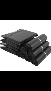 100pcs Black Shipping Bag Mailing Envelope Plain Plastic Parcel Mail Thickened Express Bag