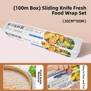 Easy Cut Food Grade Cling Film Large Roll