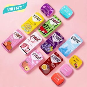I mint Fruit Flavor Mint Candy Boxed Portable Breath Fresh Chewing Gum Internet Celebrity Refreshing Strawberry Flavor Office out