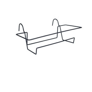 Hanging Square Double Layer Balcony Flower Shelf Iron
