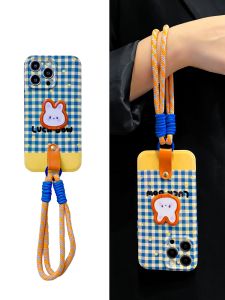 Creative Cartoon Rabbit Stand Hand Strap Phone Case for Huawei Nova10pro P50e/P40 Mate50/30/20 Anti-Fall Protection Shell