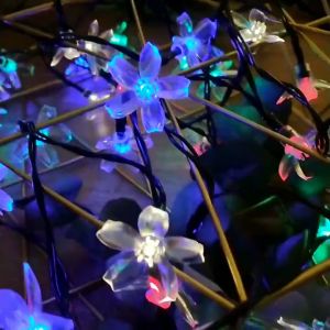 Đèn LED Dài 7M Năng Lượng Mặt Trời 50 Bóng Chớp Nhiều Chế Độ Crystal Bubbble String Solar String LED tự động bật vào lúc hoàng hôn ngoài trời không thấm nước ngoài trời sân vườn đèn chớp - đèn nháy năng lượng mặt trời chống nước