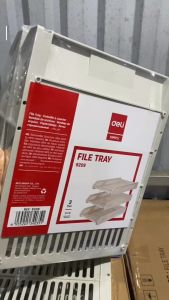 Kệ đựng tài liệu/ khay hồ sơ 3 tầng Deli 9209 - Thương hiệu Deli