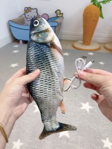 เล่นแมว ตูตูปลา Cat Toy Fish กำลังคุณสมบัติของฝ้าย ตูตูปลาดูด้วย ของเล่นสำหรับแมวทุกสายพันธุ์