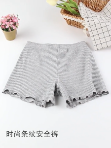 Quần Đùi Cotton Nữ Chất Liệu Gân Tăm Co Giãn Mềm Mại Freesize Quần Mặc Váy Bảo Hộ Dáng Đùi Mềm Mịn Chống Lộ Viền Bèo