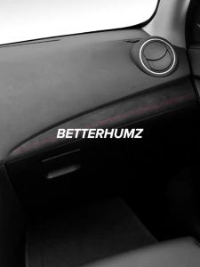 ALCANTARA | Miếng Dán Trang Trí Bảng Điều Khiển Sợi Carbon Alcantara Cho Mazda 3 Axela 2010-2013 Phụ Kiện Nội Thất Màu Đen Cho Bảng Điều Khiển Trung Tâm Xe Hơi