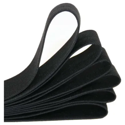 Flat Elastic Band Black White Rubber Band For Sewing Clothing Pants Accessories Stretch Belt Garment DIY Sewing Fabric 15mm-50mm