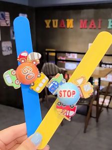 Sanrio Kid Cartoon Slap Bracelets Led Light Wrap Wristband Manual Rotating Bracelet Party Toys Birthday Party Gifts