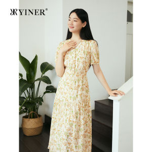 Moonlight Illusion V-Neck Handmade Embroidery Edges Dress