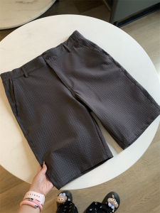 กางเกงกอล์ฟชายผ้าขนแกะแบบกันน้ำระบายอากาศได้ดีสำหรับกลางแจ้งจาก Tanguy Cordero ทรงตรง ความยาวห้าส่วน เอวยางยืด