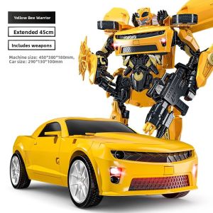 BABYSHOME | Transforming Police Car Robot Toy