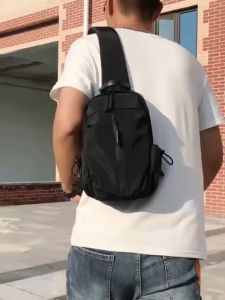 กระเป๋าสะพายไหล่ แฟชั่นสําหรับผู้ชาย กันน้ํา กระเป๋าสะพาย