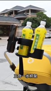 【SKIT SG】3in1 Baby Stroller Cup Holder With Phone Holder For Universal Bike Motorcycle Bicycle MobilePhone Support Holder Cup Holder 3-in1 Universal Handphone Cup Holder Mount for Bike Stroller