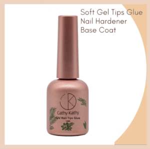 Cathy Kathy Rose Gold UV Nail Tips Glue Gel Base Coat and Nail Hardener 15ml