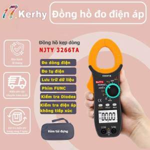 Ampe kìm Đồng hồ kẹp dòng vạn năng NJTY 3266TA đo tụTần Số Nhiệt ĐộDòng ĐiệnĐiện ÁpĐiện Dung Công Cụ Sửa Chữa Điện