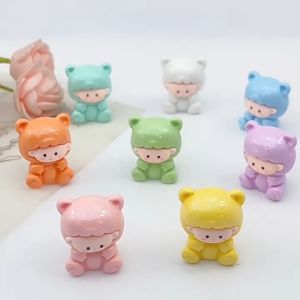 เรซิ่นเรืองแสง  ขนาด 3x4mm  เด็กใส่ชุดผลไม้ อุปกรณ์เสริมงานฝีมือ งาน DIY ใช้สำหรับตั้งโชว์ ตกแต่งโต๊ะอ่าน