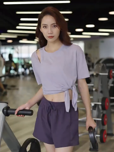 Summer Women High Waist Sports Shorts Quick Dry Gym Loose Sport Short Breathable Yoga Short Pants