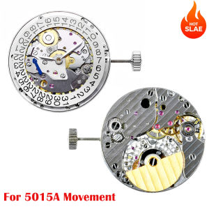 38 Jewels Skeleton Watch Movement for 5015A Movement Super Slim Micro Rotor Automatic Mechanic Movement three-pin Single-date