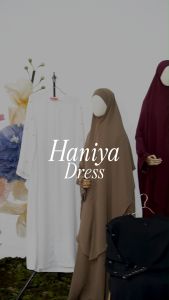 Nusseyba Activewear - Haniya Dress - Bahan Milwauke - Gamis Lebaran - Koleksi Raya Collection - Terbaru Abaya Syari - Busana Muslim Wanita - Kerudung Haji & Umroh / Umrah