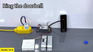 RAYKUBE Smart Video Intercome Access Control System Kit With Wifi Tuya Fingerprint Keypad Controller Electric Magnetic Locks