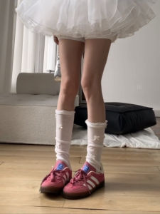 Tất Ống Dài Thắt Nút Bướm Dễ Thương Cho Bé Gái Phong Cách JK Dài Đến Đầu Gối Cotton Thoải Mái Mùa Hè 2023