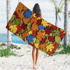 BILIBILI | Color Maple Beach Towels Ultra Lightweight Quick Drying Super Absorbent Summer Essential Fast-Drying Towel for Beach