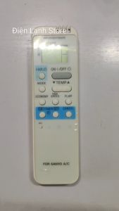 Remote máy lạnh Sanyo các loại.( Tặng kèm cặp pin).