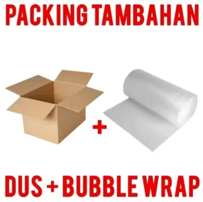 Packing Tambahan Dus + Bubble Wrap