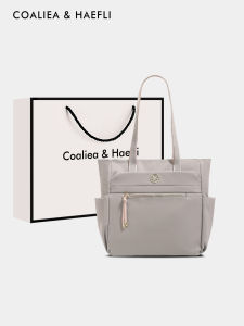 Hong Kong Style Large Capacity Business Tote Bag Commuter Fashion Computer Bag Young Women Handbag Oxford Cloth Material