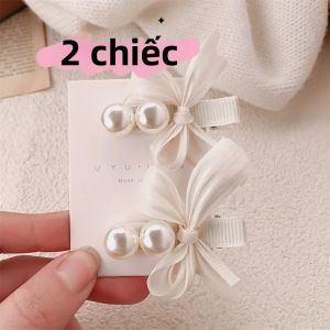 Kẹp Tóc Nơ Thanh Lịch Cho Bé Gái Kẹp Tóc Hợp Kim Được Trang Trí Bằng Ren Và Ngọc Trai Cho Đám Cưới Tiệc Tùng Thích Hợp Cho Mọi Mùa
