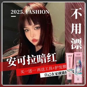 Home Dye Hair Kit Womens Red Hair Coloring Paste No Bleaching Orange Brown Color Long Lasting Hair Dye by Chaobei