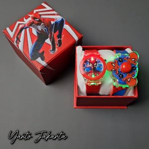 SET KADO - Jam tangan anak laki laki spiderman