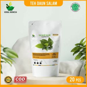 AMPUH OBATI KOLESTEROL KAMBUHAN Teh Herbal Celup Daun Salam Turunkan Kadar Kolesterol dan Kadar Gula Darah Asli Alami