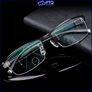 Progressive Multifocal Reading Glasses Anti-blue Light Glasses HD Automatic Adjustment Degree Far and Near Dual-use 100~400 PTQ