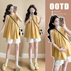 Bộ Áo Dài Mỏng Thoáng Hơi Cho Bà Bầu Mùa Hè