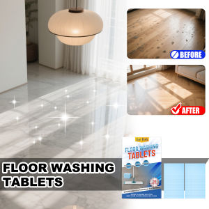 JUE FISH Floor Washing Tablets 30Pcs/Box Floor Decontamination Descaling Cleaning Tablets Long-lasting Freshness Make Brighter