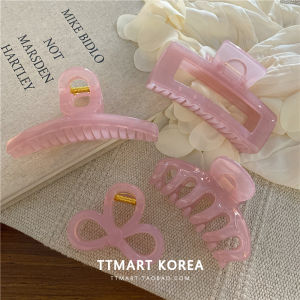 Bella Large Size Shark Hair Clip Sweet Cherry Blossom Pink Updo Hair Accessories Korean Style Fashion Jewelry Hair Grips