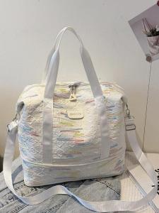 กระเป๋าเดินทางแบบพกพาสำหรับผู้หญิง ความจุขนาดใหญ่ กระเป๋าใส่เสื้อผ้าสำหรับเดินทางระยะสั้น กระเป๋าใส่ของสำหรับออกกำลังกาย กระเป๋าใส่ของสำหรับคลอดบุตร กระเป๋าใส่ของสำหรับเดินทางแบบกันน้ำ