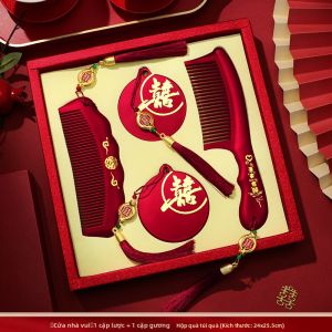 LANGMANXISHI | Bộ Đồ Cưới Gồm Gương và Kẻm