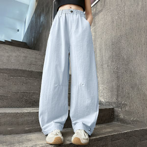 Girls Summer Lightweight Quick Dry Pants Childrens Fashionable Sun Protection Straight Leg Casual Trousers for Big Kids