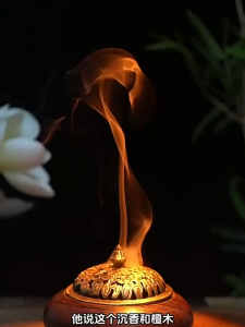 已开光 招财 财库香普陀山天然松塔香净化家镇宅磁场风水香薰家用招财旺财线香 Natural and Authentic Ancient Method Abundant Wealth Sandalwood Incense Indoor Home and Office Aromatherapy Burner