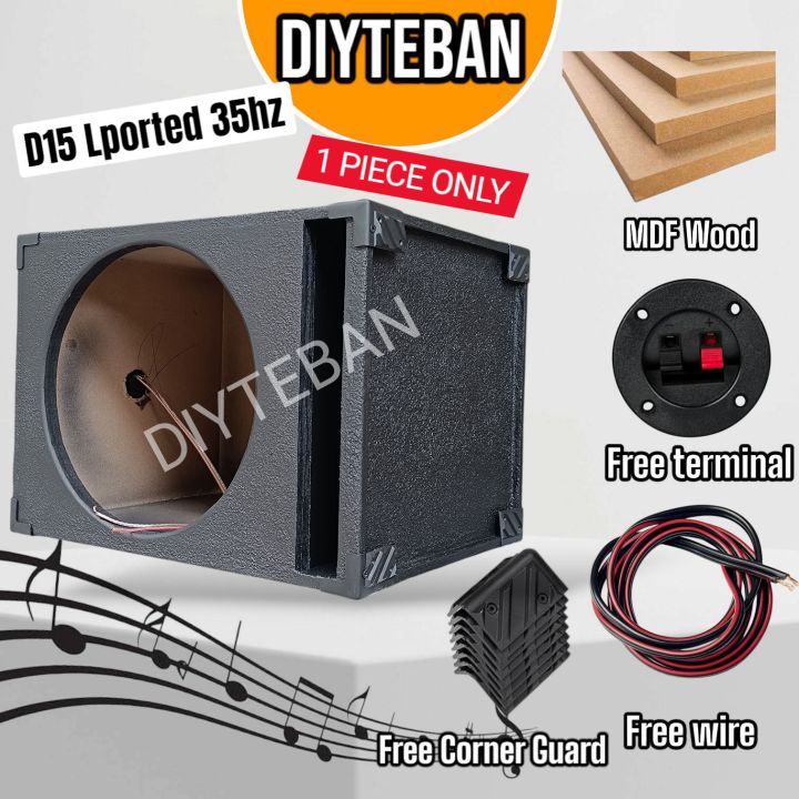 Single Vented 15 Inch Subwoofer Enclosure -35hz Tuned Single - Main Image