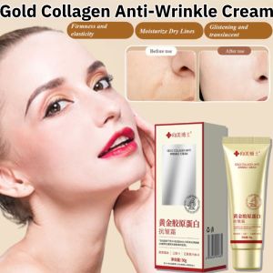 Gold Collagen Anti-Wrinkle Cream Fade Lines Essence Cream Nourishing Tighten Skin For All Skin Types 黄金胶原蛋白抗皱霜