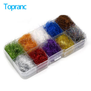 Topranc 12-Color Microfiber Dubbing Set - Universal Fly Tying for Dry Flies & Midge Crafting - Ideal Gift for Anglers